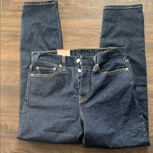 Women's wedge fit button up Levi Levi, Dark Blue Jeans nwt